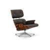 Vitra Lounge Chair Palisander UG poliert Leder P braun