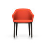 Vitra Softshell Chair Vierfuss UG Chocolate Plano orange