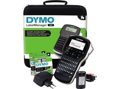 Beschriftungsgerät Dymo LM280 im Koffer LABELMANAGER, QWERTZ - TASTATUR.