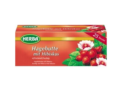 Tee Herba Hagebutte und Hibiskus 25Btl. Pckg. a 25 Beutel