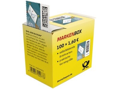 Briefmarken 1,60 EUR Briefdrache 100er Markenbox zzgl. 1,99 EUR Bearbeitungsp.