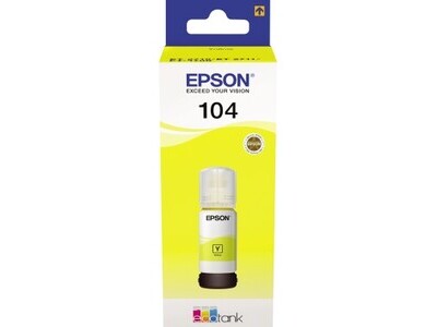 Tintenpa. Epson 104 C13T00P440 yellow
