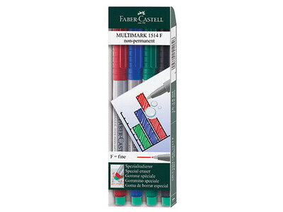 OHP-Marker Castell 1514 F 4er Etui MARKER MULTIMARK MULTIMARK, NONPERMANENT