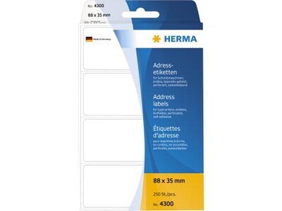 Etikett Herma 4300 85x35mm weiß ADRESS