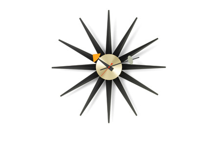 Vitra Wall Clock Sunburst schwarz