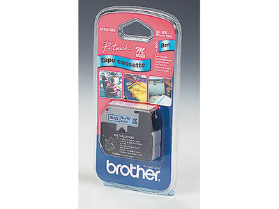 Schriftband Brother MK521BZ blau/schwarz Breite 9mm, Länge 8m