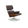 Vitra Lounge Chair Palisander UG poliert Leder G chocolate