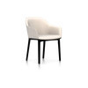 Vitra Softshell Chair Vierbein-Untergestell basic dark Plano pergament:cremeweiss