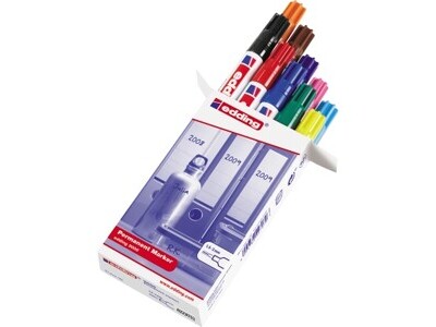 Permanentmarker edding 3000 10er Etui sortiert 1,5-3mm