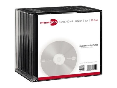 CD-R Primeon 700MB 80Min. 52x Slimcase 2761100