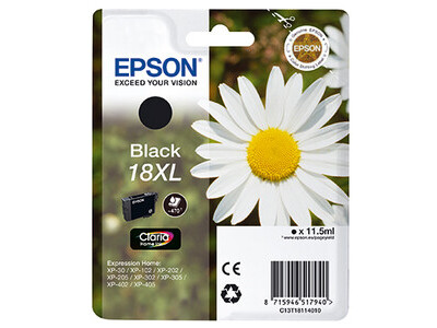 Tintenpa. EPSON 18XL black C13T18114010