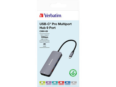 USB-C Hub Verbatim 32152 9-Port USB 3.2 Gen 1 CMH-09