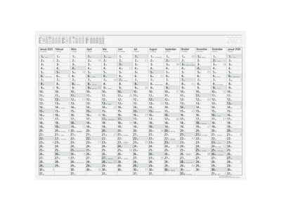 Wandkalender Young 7033610 86x61cm 1S/13M, SCHWARZ/GRAU, 130G/M²