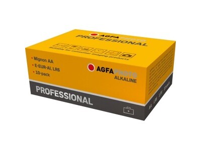 Batterie AGFAPHOTO AA LR061.5V Mignon Alkaline Prof., Retail Box (10-Pack)