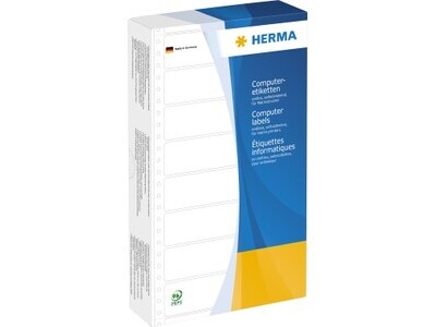 Etikett Herma 8073 147x99mm gelb COMPUTER, 1BAHNIG, PERFORIERT