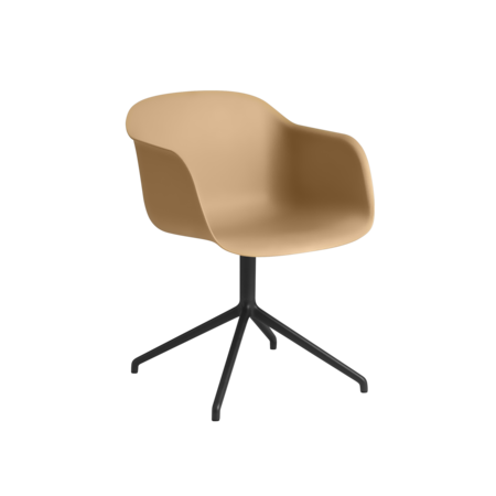 Fiber chair swivelbase ochre WB-med-res