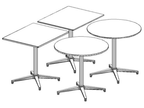 Vitra Bistro Table CAD2