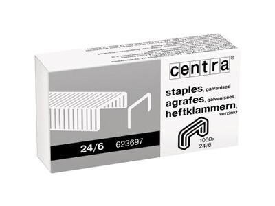 Heftklammern Centra 623697 24/6 Standard