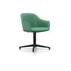 Vitra Softshell Chair Vierstern-Untergestell basic dark Plano mint:forest
