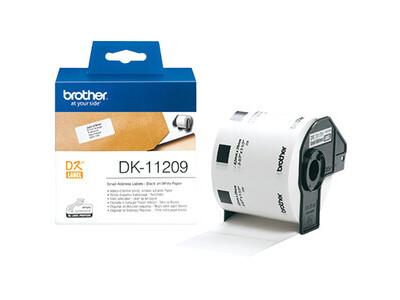 Etikett Brother DK11209 29x62mm weiß ADRESS, PAPIER