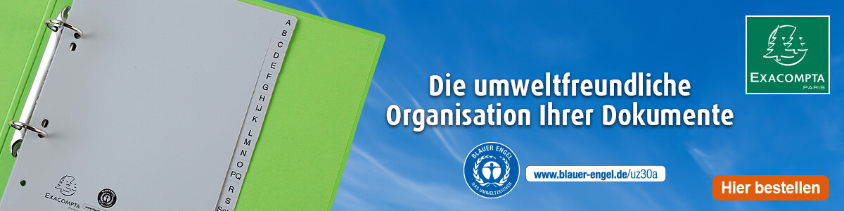 EXACOMPTA - Die umweltfreundliche Organisation Ihrer Dokumente!