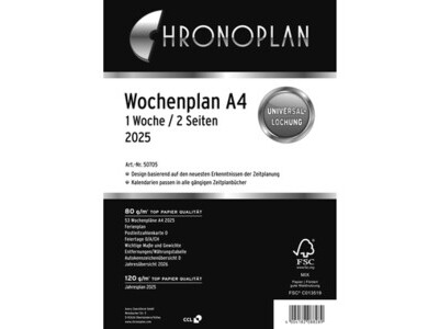 Wochenplan Chronoplan 50705 A4 1 WOCHE / 2 SEITEN