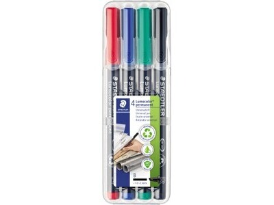 OHP-Marker Staedtler 314 Lumocolor 4er Set sortiert permanent 1-2,5mm