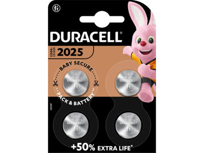 Batterie Duracell CR2025 3V 4 ST.