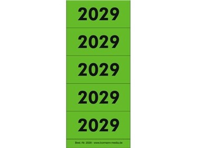 Inhaltsschilder 2029 grün