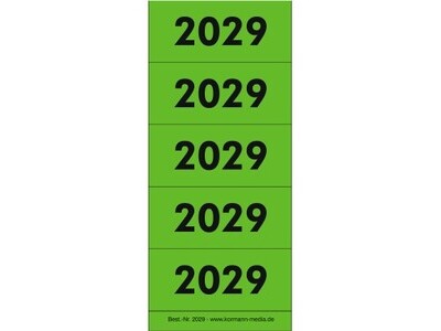 Inhaltsschilder 2029 grün