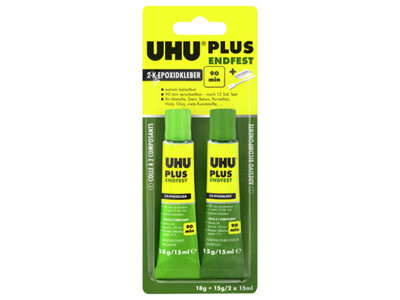 Klebstoff Uhu plus endfest 45670 33g TUBE BINDER, TUBE HÄRTER IM BLISTER