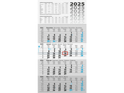 Viermonatskalender Glocken 50-70242 UWS 30X60CM, 1 BLATT = 4 MONATE