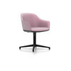 Vitra Softshell Chair Vierstern-Untergestell basic dark Plano pink:sierragrau
