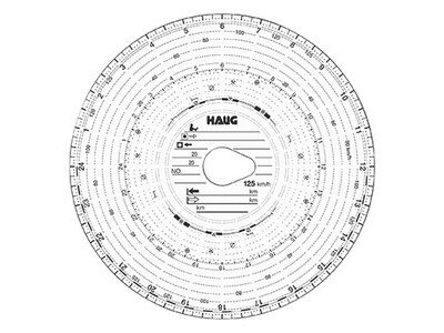 Diagrammscheibe 125-24-EC 4K TACHOSCHEIBE