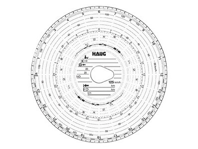 Diagrammscheibe 125-24-EC 4K TACHOSCHEIBE