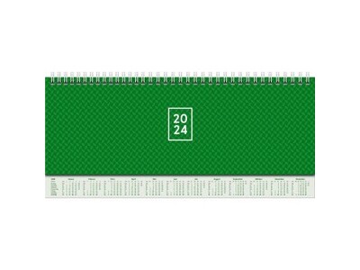 Tischkalender 107726201 2S/1Wo grün faltbare Kartonrückwand zum Aufstellen