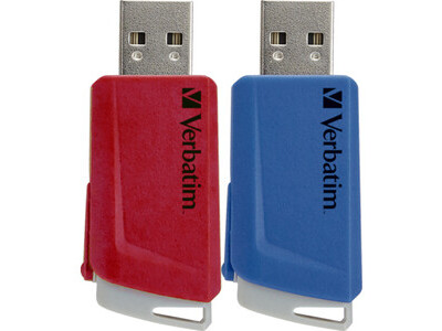 USB 3.2 Stick Verbatim 32GB 49308 rot-blau Typ-A (R) 80MB/s (W) 25MB/s