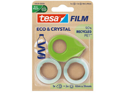 Klebefilm tesa 59038 ECO&Prem. 10mx19mm Green Blister