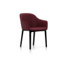 Vitra Softshell Chair Vierbein-Untergestell basic dark Plano dunkelrot:nero