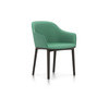 Vitra Softshell Chair Vierbein-Untergestell chocolate Plano mint:forest