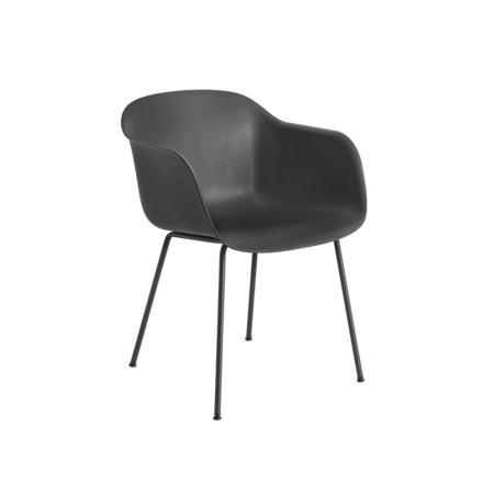 Fiber chair tubebase black WB medium