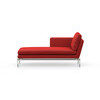 Vitra Suita Chaise Longue klein links UG poliert Polster fest:Classic Credo red chilli