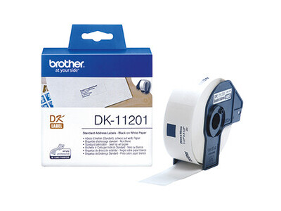 Etikett Brother DK11201 29x90mm weiß ADRESS, PAPIER