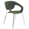 Casamania vad-chair grün verchromt design-Luca-Nichetto