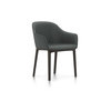 Vitra Softshell Chair Vierbein-Untergestell chocolate Plano dunkelgrau