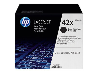 Toner 2er HP 42XD Q5942XD black