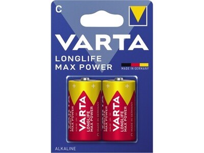 Batterie Varta Alkaline Baby C LR14 1.5V Longlife Max Power Retail Blister 2-Pack