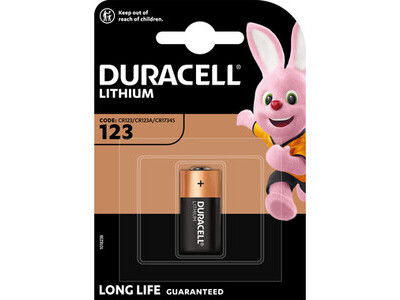 Batterie Duracell Lithium CR123A 3V Photo