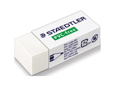 Radierer Staedtler 525 B30,weiß,PVC-Frei LATEX-FREI