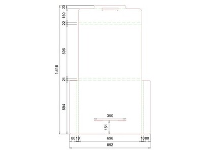 Faltkarton LA39837_1 700x600x14mm braun